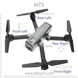 JJRC H73 Parts-Motor Arm Kit Complete