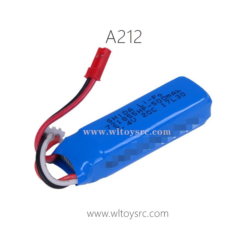 WLTOYS A212 RC Truck Parts-7.4V 500mAh Battery