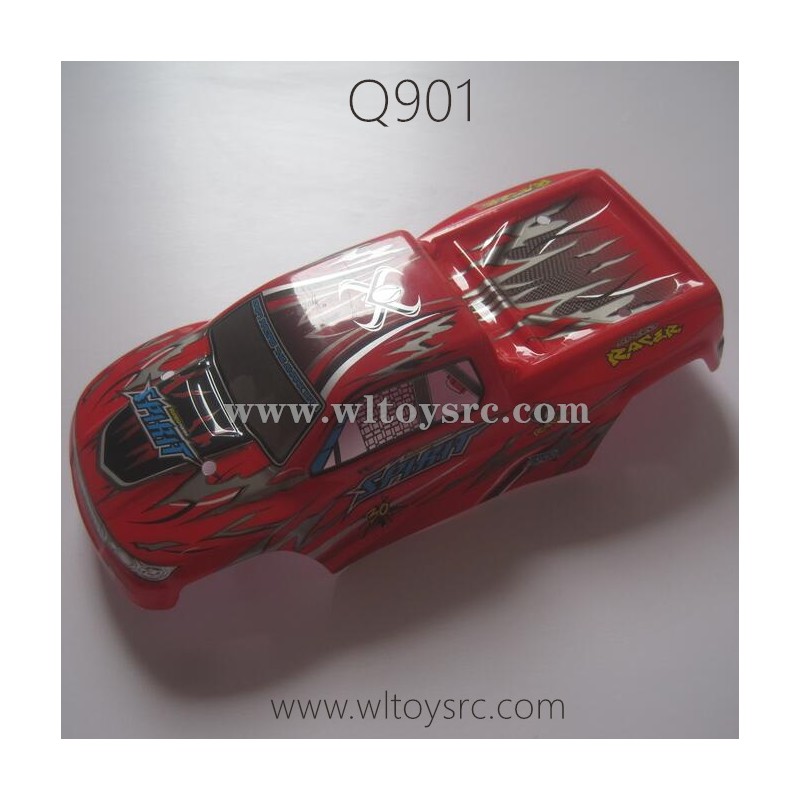 XINLEHONG Q901 1/16 Brushless RC Car Parts-Body Shell RED