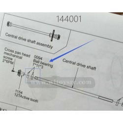 WLTOYS XK 144001 Ball Bearing 0094 For Central Drive Shaft