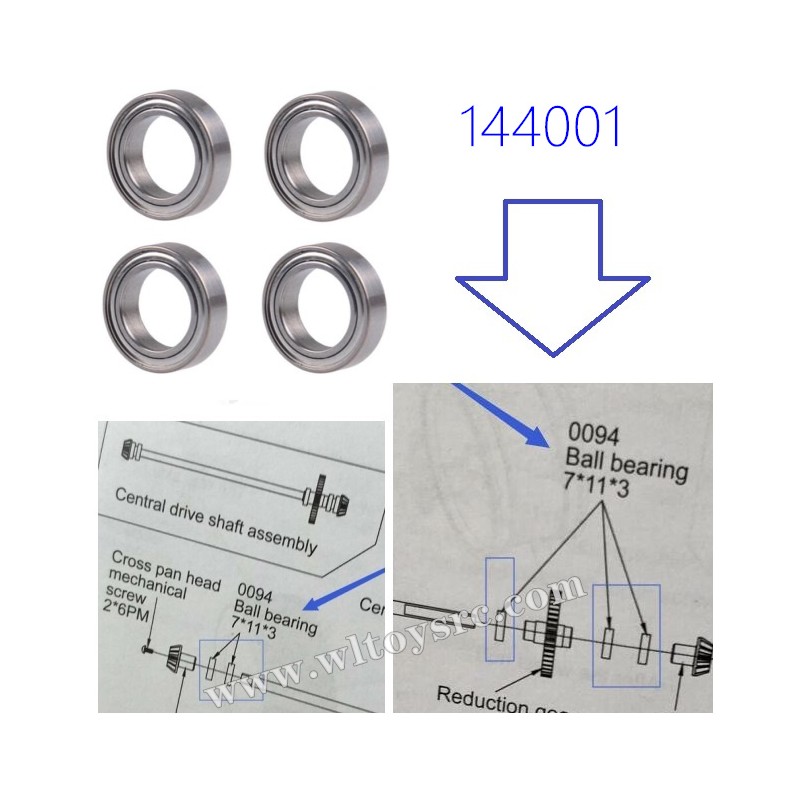 WLTOYS 144001 Ball Bearing 0094