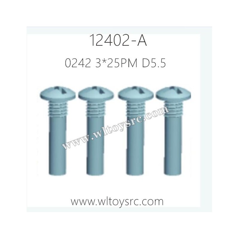 WLTOYS 12402-A Parts, 0242 upper cross Screws