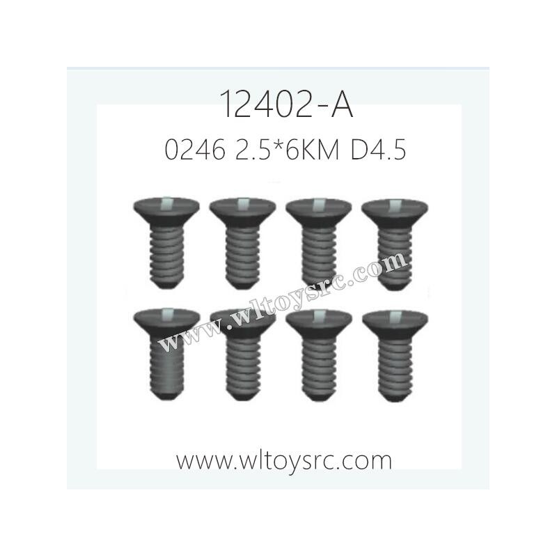 WLTOYS 12402-A Parts, 0246 screws