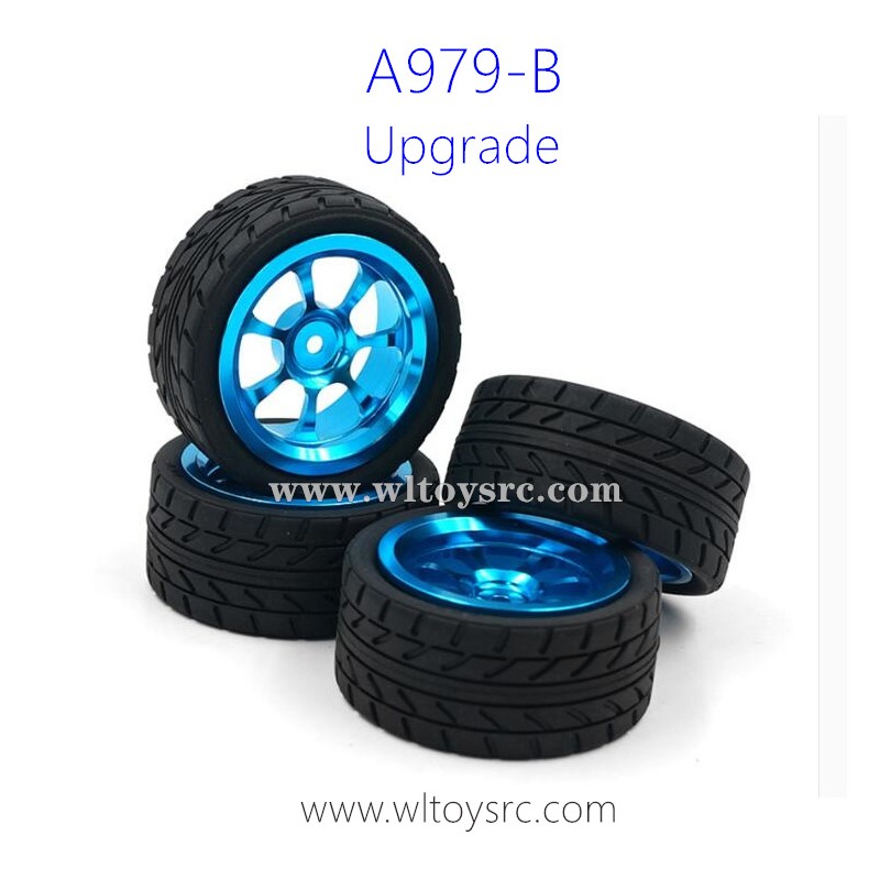 WLTOYS A979B Upgrade Parts, Wheels with Tires, A979-B Metal kit