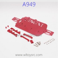 WLTOYS A949 Racing Car Upgrade Parts, Bottom Board Red