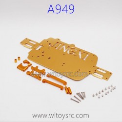 WLTOYS A949 Racing Car Upgrade Parts, Bottom Board Yellow