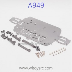 WLTOYS A949 Racing Car Upgrade Parts, Bottom Board sliver