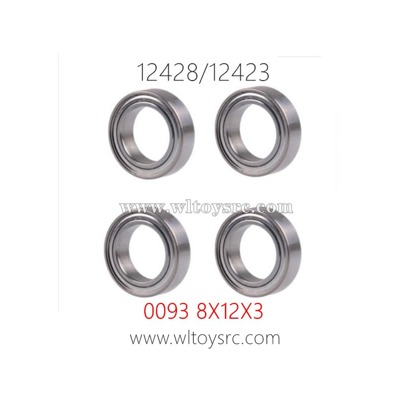 WLTOYS 12423 12428 1/12 RC Car Parts, 0093 Metal Bearing