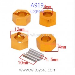 WLTOYS A969 Upgrade Parts, Hex nuts 12MM Orange