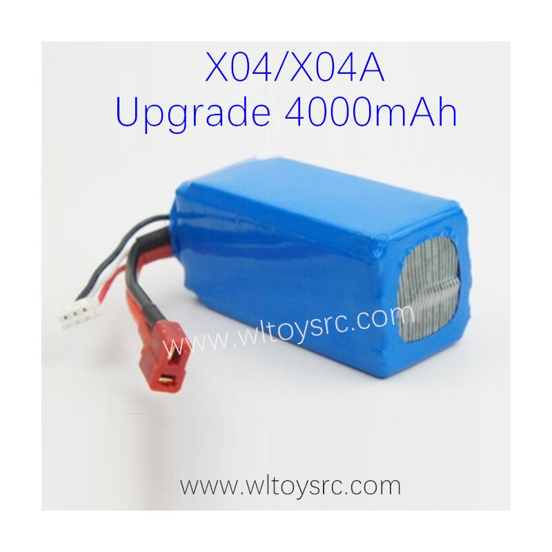 XLF X04 1/10 RC Car Upgrade Battery 7.4V 4000mAh, Large Canpacity