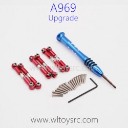 WLTOYS A969 Upgrade Parts, Connect Rod and Driver Red