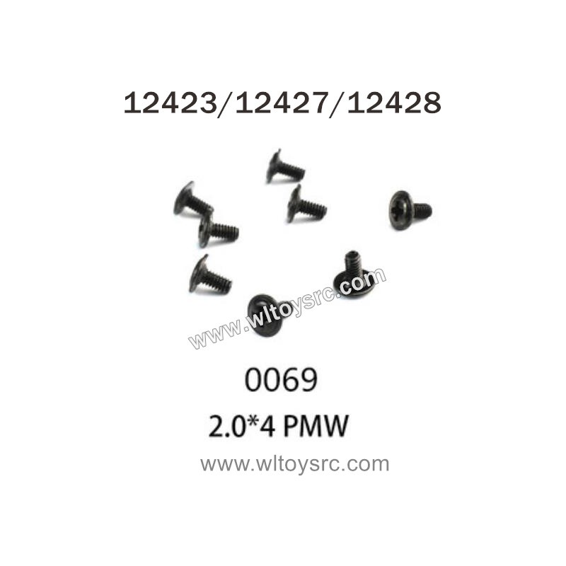 WLTOYS 12423 12427 12428 RC Car Parts 0069 Screws