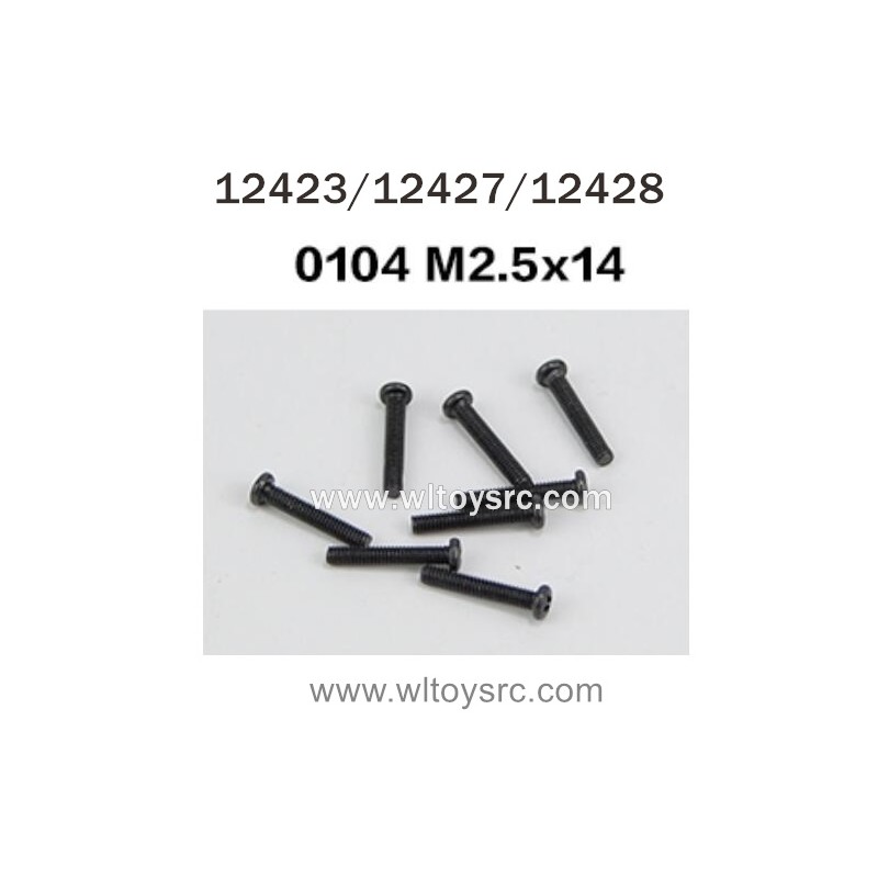 WLTOYS 12423 12427 12428 Parts 0104 Pan Head Screw