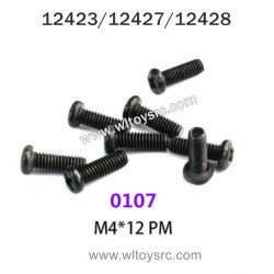 WLTOYS 12423 12427 12428 Parts 0107 M4X12 PM Screws