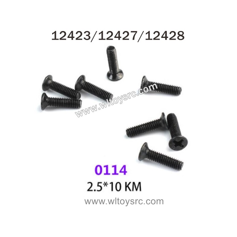 WLTOYS 12423 12427 12428 Parts 0114 2.5X10 KM Screws