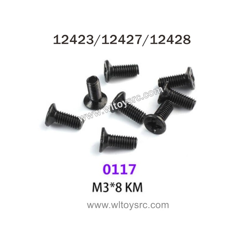 WLTOYS 12423 12427 12428 Parts 0117 Screws