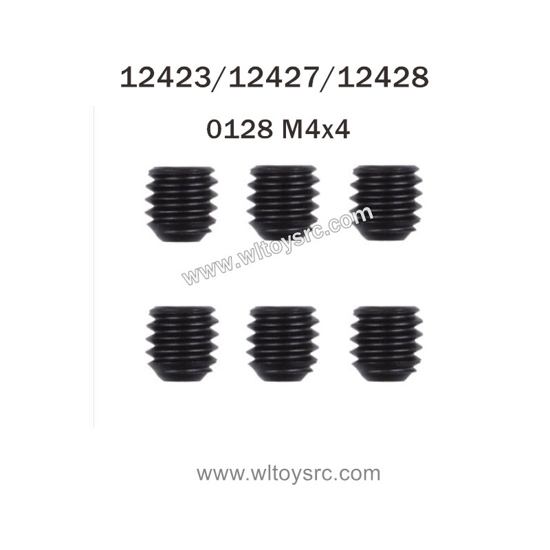 WLTOYS 12423 12427 12428 Parts 0128 M4x4 Machine screw