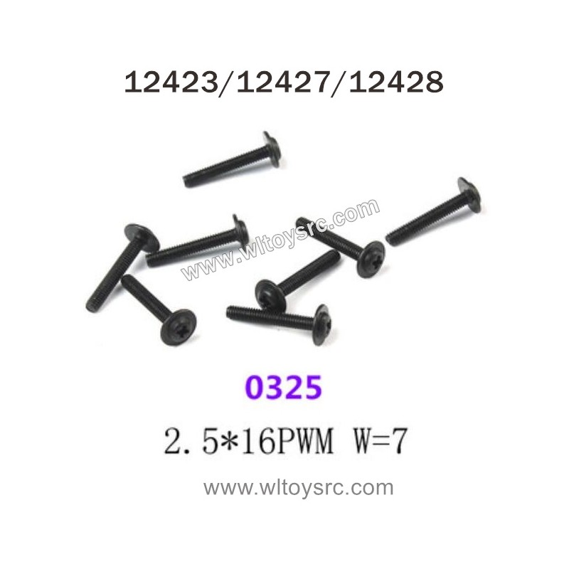 WLTOYS 12423 12427 12428 Parts 0325 Screws