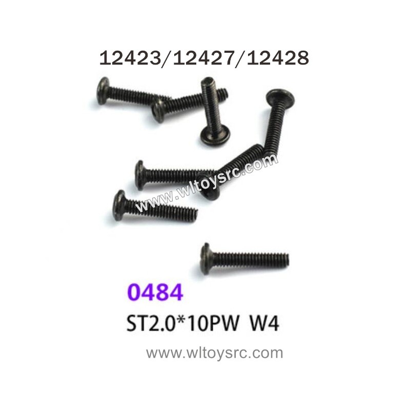 WLTOYS 12423 12427 12428 Parts 0484 W4 Screws