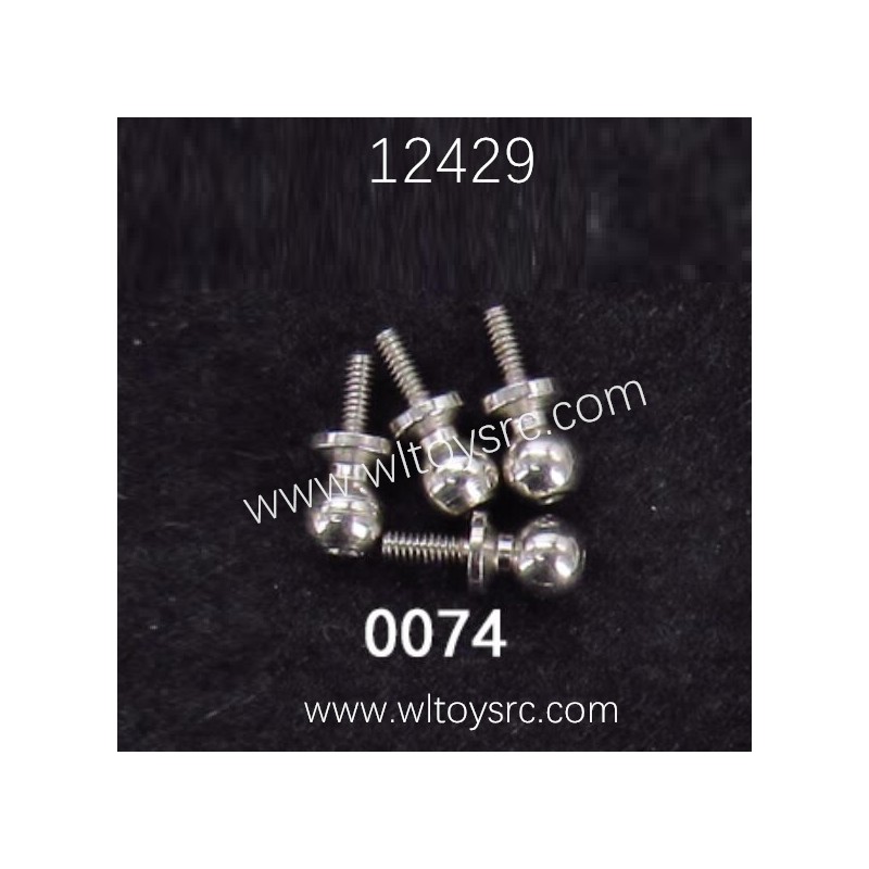 WLTOYS 12429 RC Car Parts, 0074 Ball Head Screw