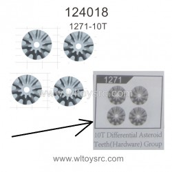 WLTOYS 124018 Parts, 1271 10T Differential Small Bevel Gear