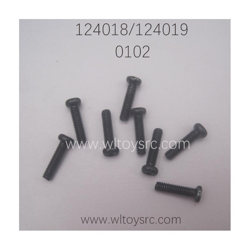 WLTOYS 124018 124019 1/12 Parts Phillips pan head Screw