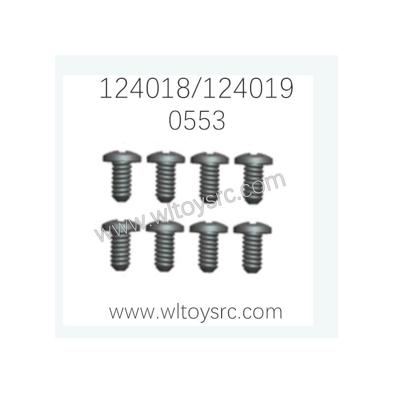 WLTOYS 124018 124019 1/12 Parts 0553 ST2X6PB Screws