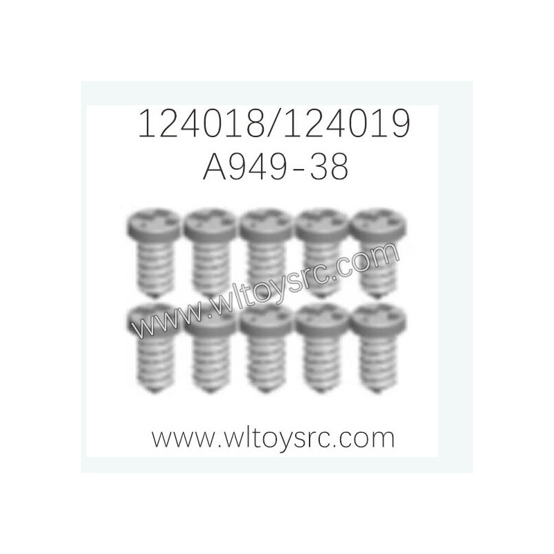 WLTOYS 124018 124019 Parts A949-38 Round head tapping screw