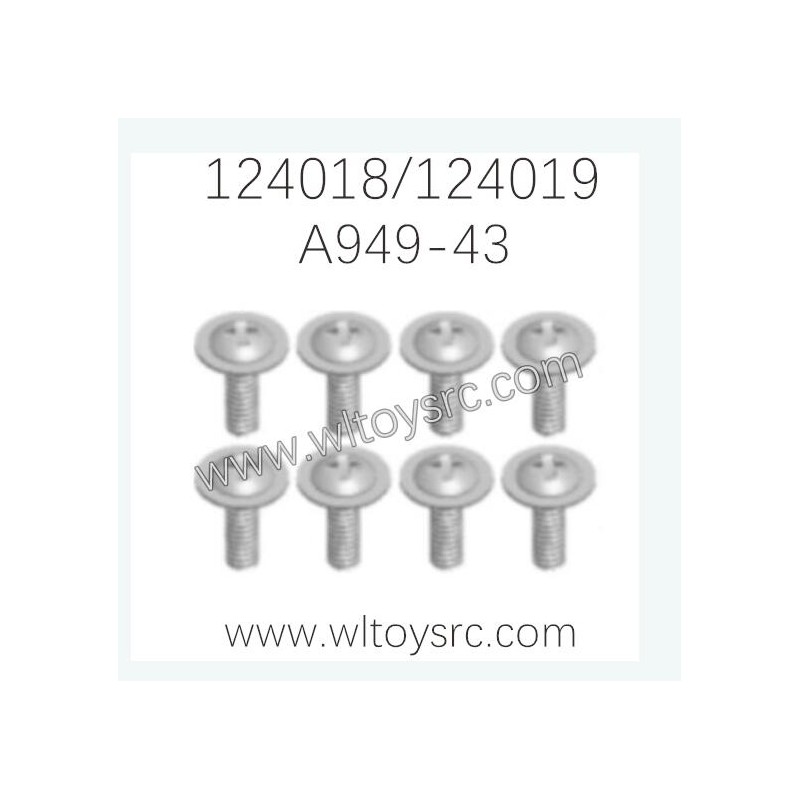 WLTOYS 124018 124019 Parts A949-43 Round head with screw