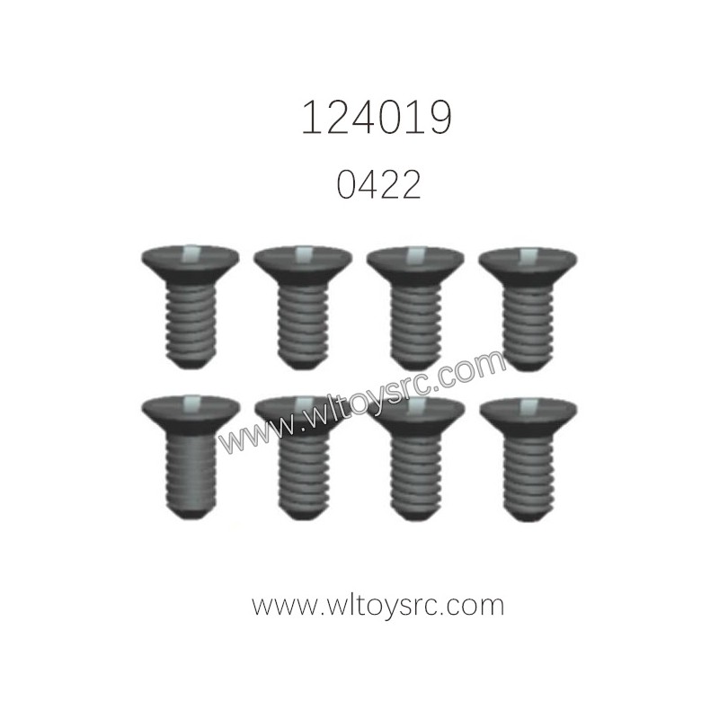 WLTOYS 124019 Parts 0422 Screws 2X6KM