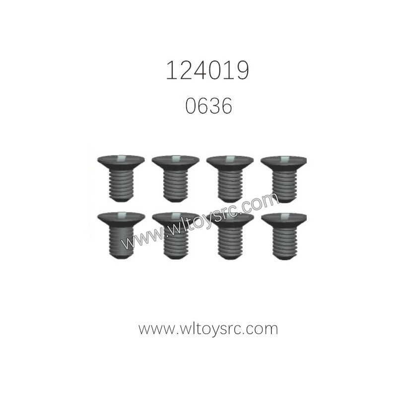 WLTOYS 124019 Parts 0636 2x6pm Screws