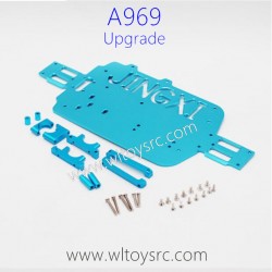 WLTOYS A969 Upgrade Parts, Bottom Board Aluminum Alloy blue