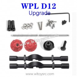 WPL D12 1/10 RC Truck Upgrades Parts, Rear Axle Shell and Metal Gear