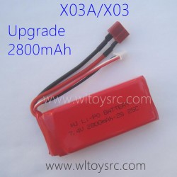 XLF X03A X03 RC Car Upgrade Battery 7.4V 2800mAh