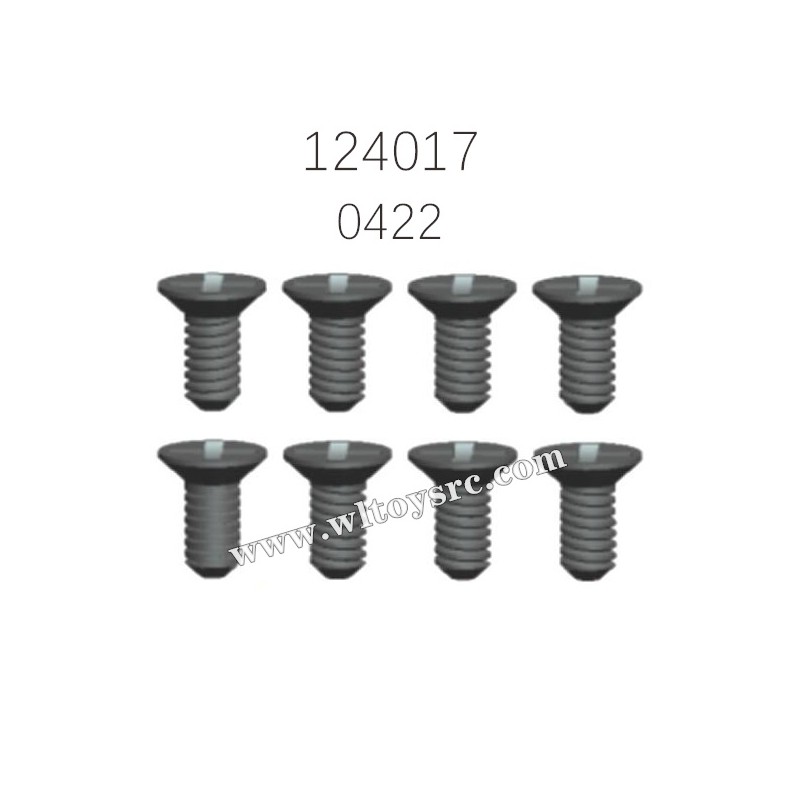 WLTOYS 124017 Parts 0422 Screws 2X6KM