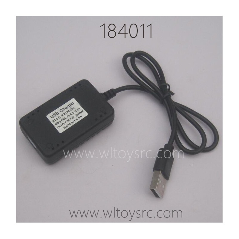 WLTOYS 184011 1/18 RC Car Parts 7.4V 2000MaH USB Charger 1374