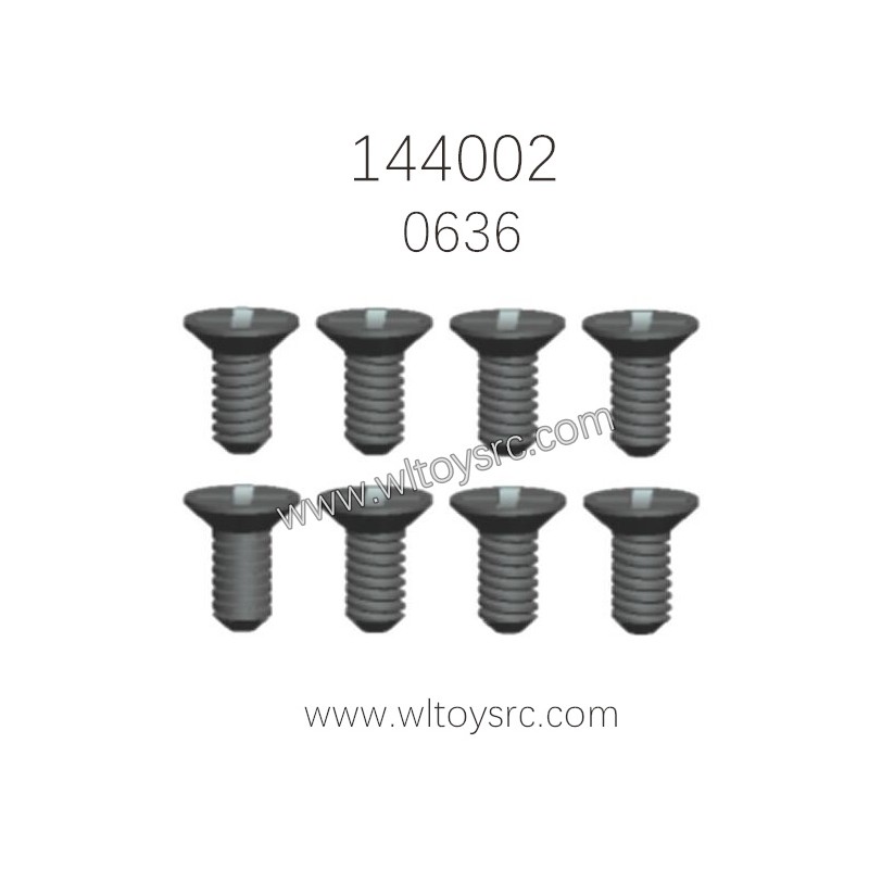 WLTOYS 144002 Parts 0636 Screw 2x6PM