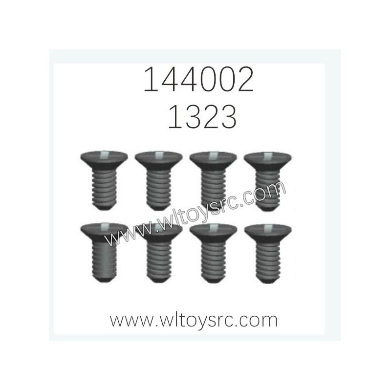 WLTOYS 144002 Parts 1323 Cross Countersunk head Tapping Screw 2.6X5KB D4.5