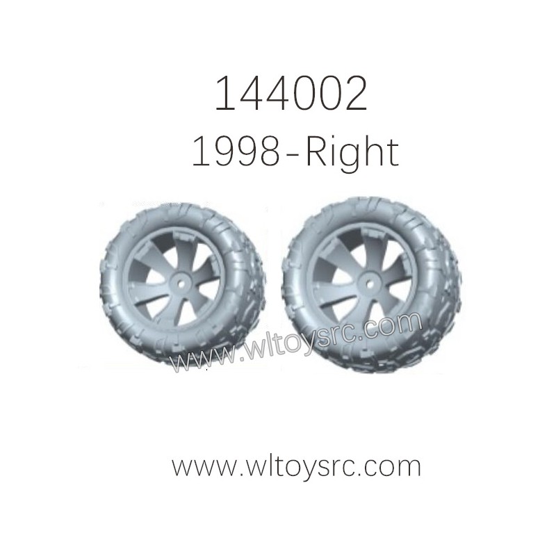 WLTOYS 144002 1/14 RC Car Parts 1998 Right Wheel