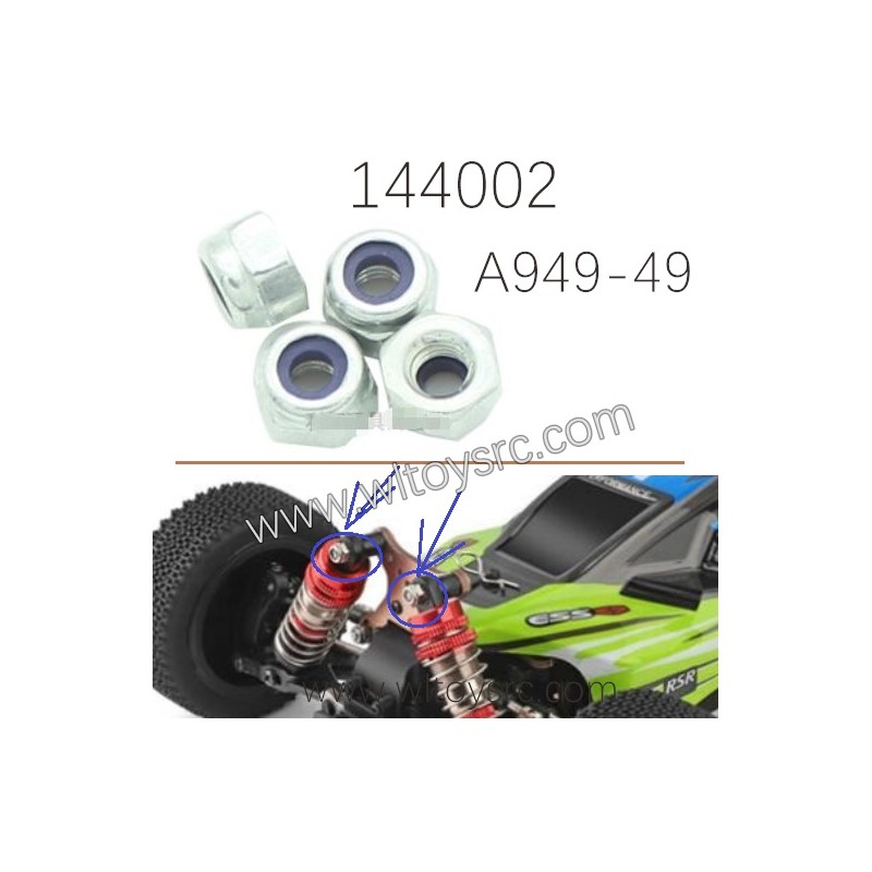 WLTOYS 144002 1/14 RC Car Parts A949-49 M3 Nuts