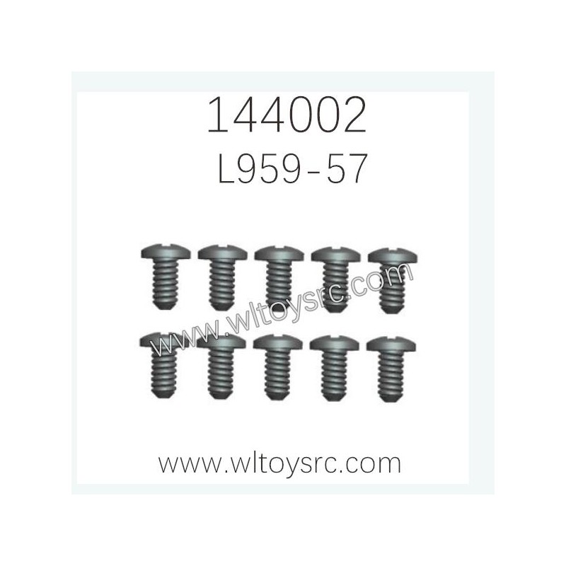 WLTOYS 144002 Parts L959-57 Round head tapping Screw