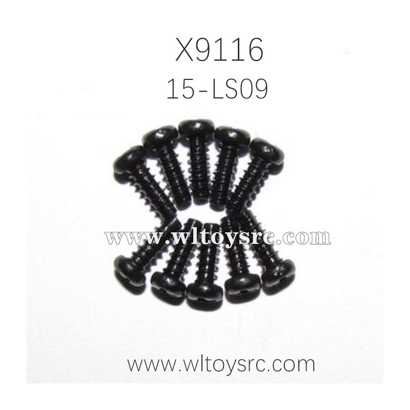 XINLEHONG Toys X9116 Parts Round Headed Screw 15-LS09 2.6X7PBHO