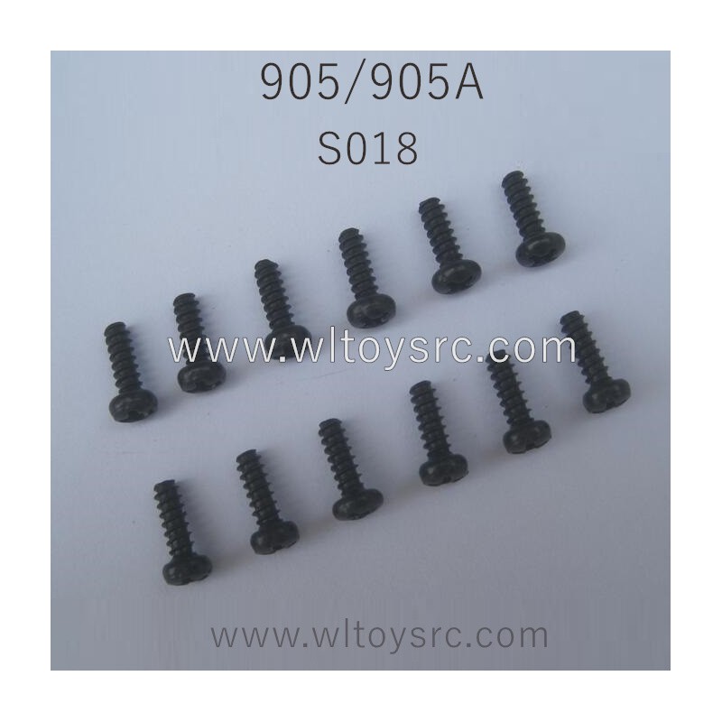 HBX 905 905A RC Truck Parts Round Head Self Tapping Screw S018