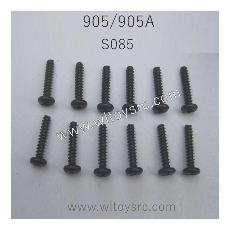 HBX 905 905A RC Truck Parts Round Head Self Tapping 3X15mm S085