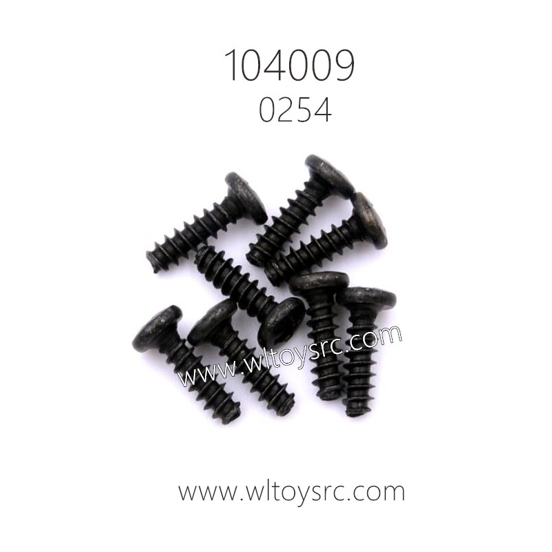 WLTOYS 104009 RC Car Parts 0254 ST 3X10PB Phillips head screw