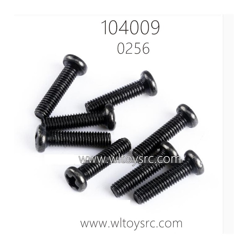 WLTOYS 104009 RC Car Parts 0256 Round Head Screws 3X12PM