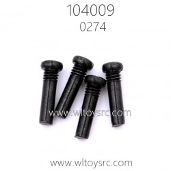 WLTOYS 104009 Parts 0274 3X10PM Upper half tooth cross head screw