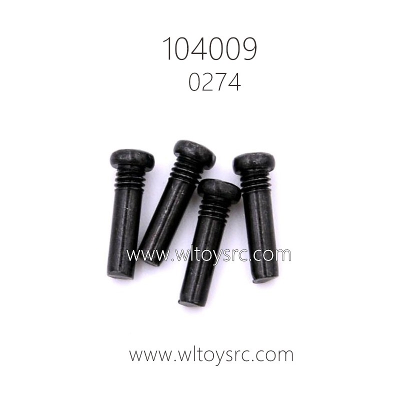 WLTOYS 104009 Parts 0274 3X10PM Upper half tooth cross head screw