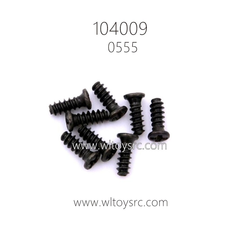 WLTOYS 104009 Parts 0555 ST2.3X6PB Phillips head screw