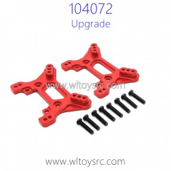 WLTOYS 104072 Upgrade Parts Front and Rear Shock Tower Metal Red